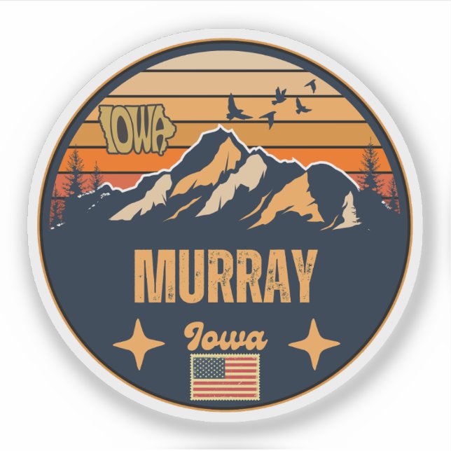Sticker Murray, Iowa (Devant)
