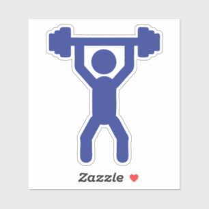 Sticker musculation sport icone