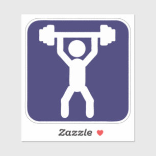 Sticker musculation sport icone 2