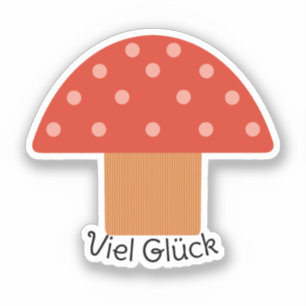 Sticker Mushroom de la cuisse rouge