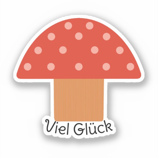 Sticker Mushroom de la cuisse rouge (Recto)