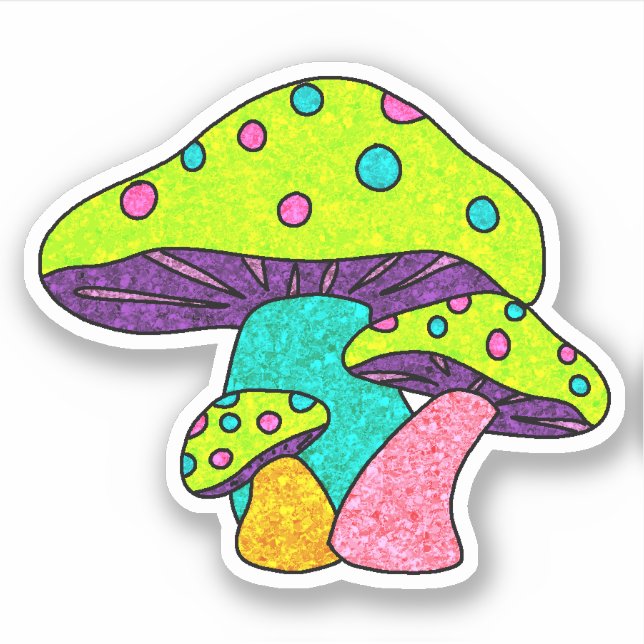 Sticker Mushroom tous les jours (Devant)