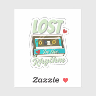 Sticker musical minimal et esthétique