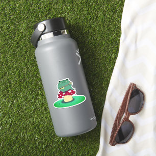 Sticker Musicien de grenouille