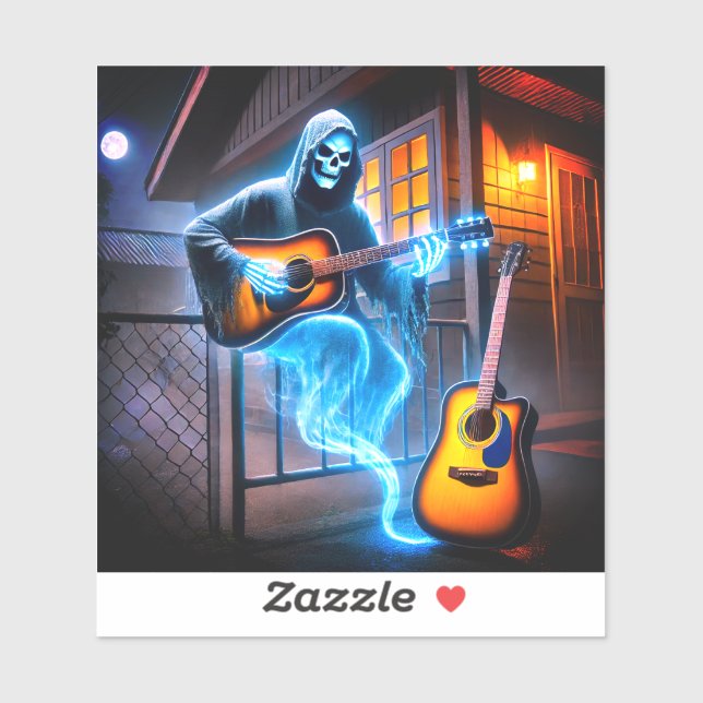Sticker Musicien fantôme (Feuille)
