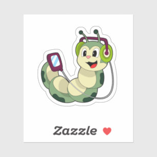 Sticker Musique casque Caterpillar