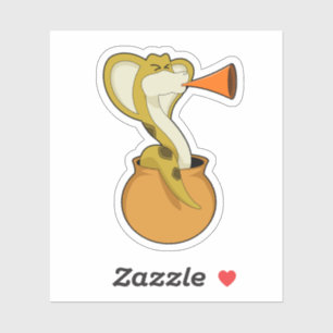 Sticker Musique de Trumpet Snake