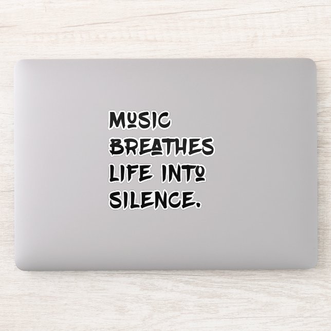 Sticker Musique et Silence (Ordinateur)