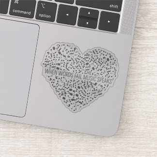 Sticker Musique Parle Coupe personnalisée