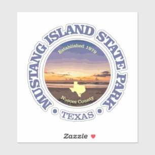 Sticker Mustang Island SP