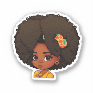 Sticker My Afro - Cheveux Naturels - Cadeau Afrocentrique