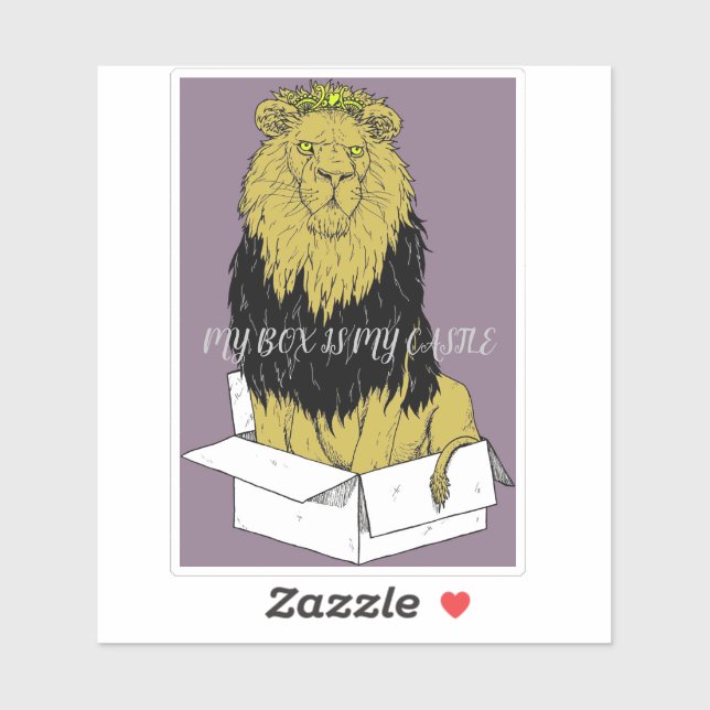 STICKER MY BOX IS MY CASTLE (Feuille)