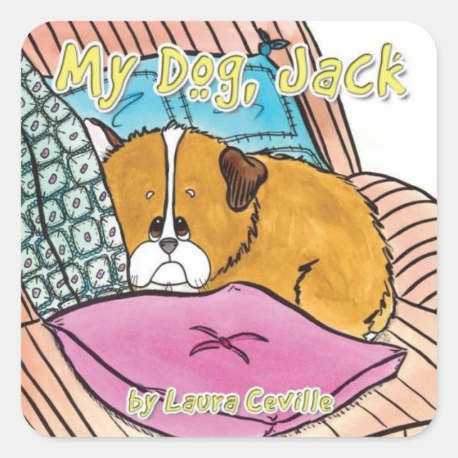 Sticker My Dog Jack par Laura Ceville (Devant)