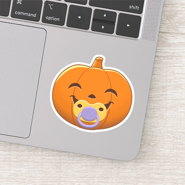 Sticker My First Halloween Pacifier Pumpkin (Détail)
