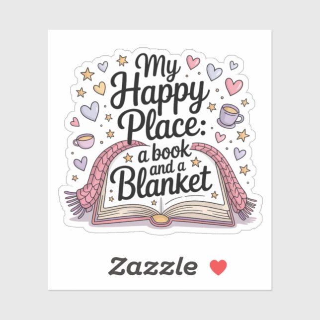 Sticker My Happy Place Book et une couverture Whimsical Co (Feuille)