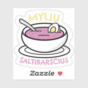 Sticker Myliu Saltibarscius