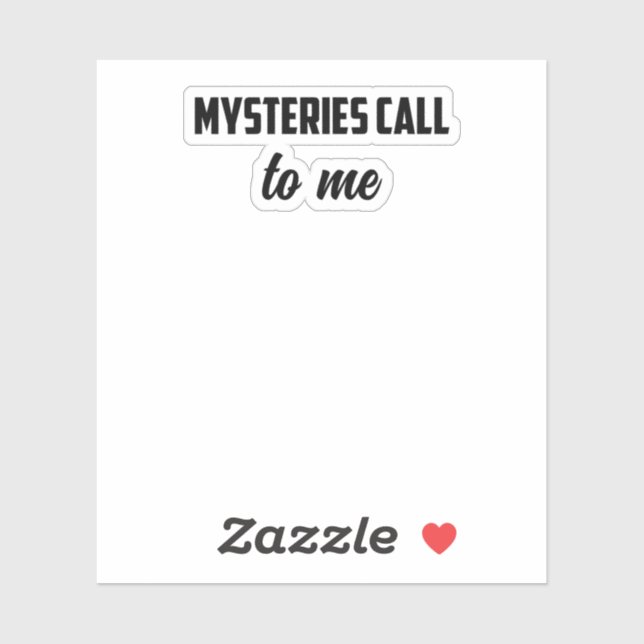 Sticker Mystères M'Appelent : Un Véritable Crime Obsession (Feuille)