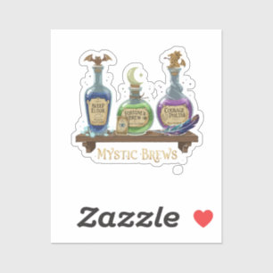 Sticker Mystic Brews Potions et Élixirs Fantaisistes de