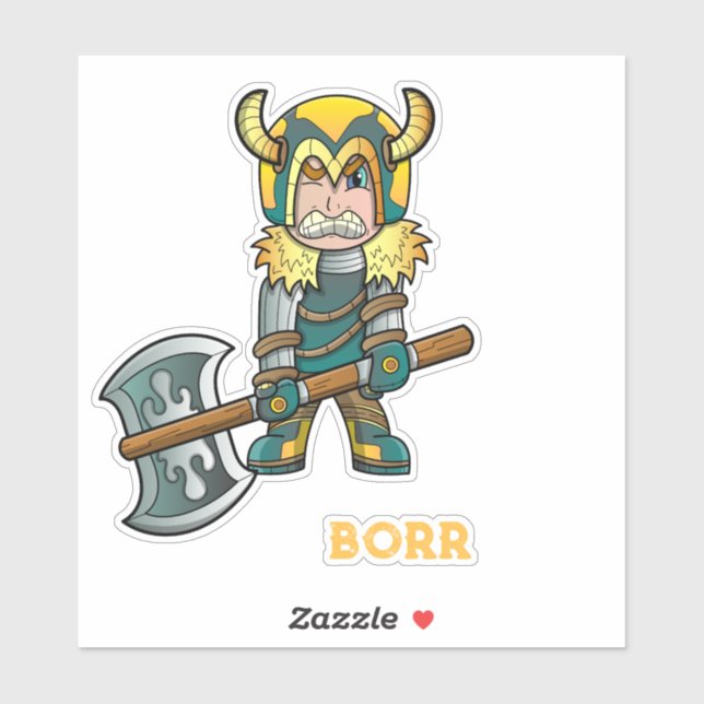 Sticker Mythologie de Borr Norse (Feuille)