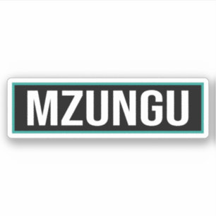 Sticker Mzungu