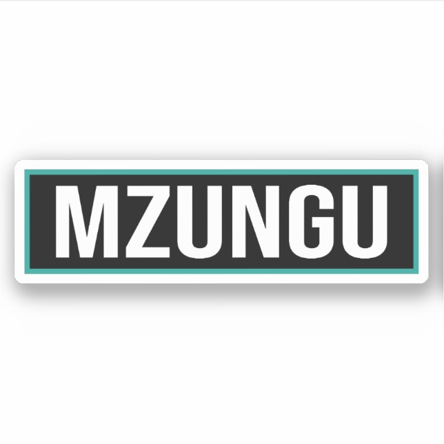 Sticker Mzungu (Devant)