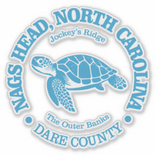 Sticker Nags Head (tortue de mer)