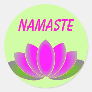 sticker Namaste lotus