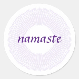 Sticker Namaste Small Round