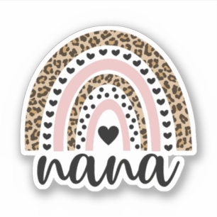 Sticker Nana Rainbow, Cadeau pour grand-mère