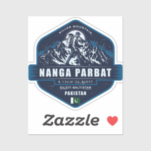 Sticker Nanga Parbat Hiking  – Killer Mountain Pakistan