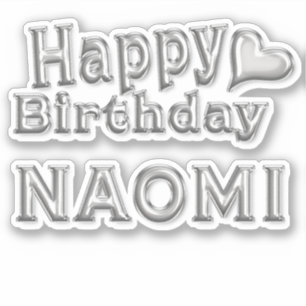 Sticker Naomi Happy Birthday