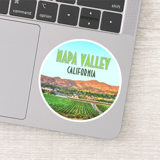 Sticker Napa Valley California Vineyard Vintage (Détail)