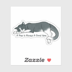 Sticker Napping Kitty