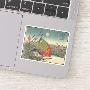 Sticker Narihira et Nijo aucun Tsubone à la rivière de