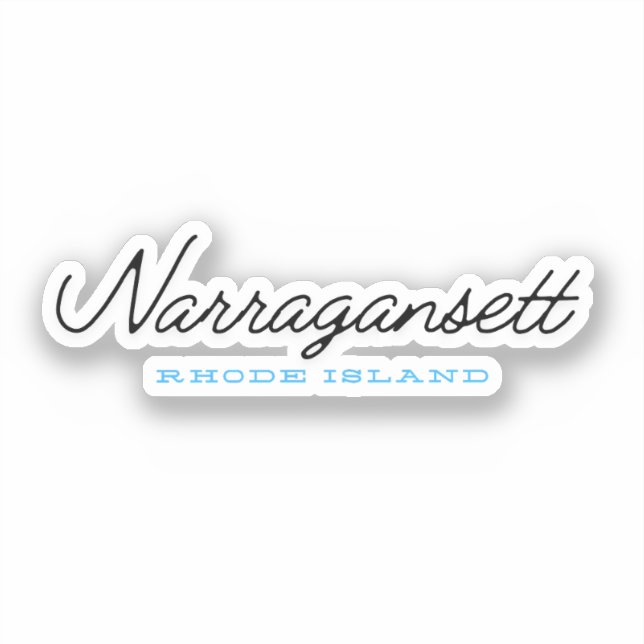 Sticker Narragansett Rhode Island (Recto)