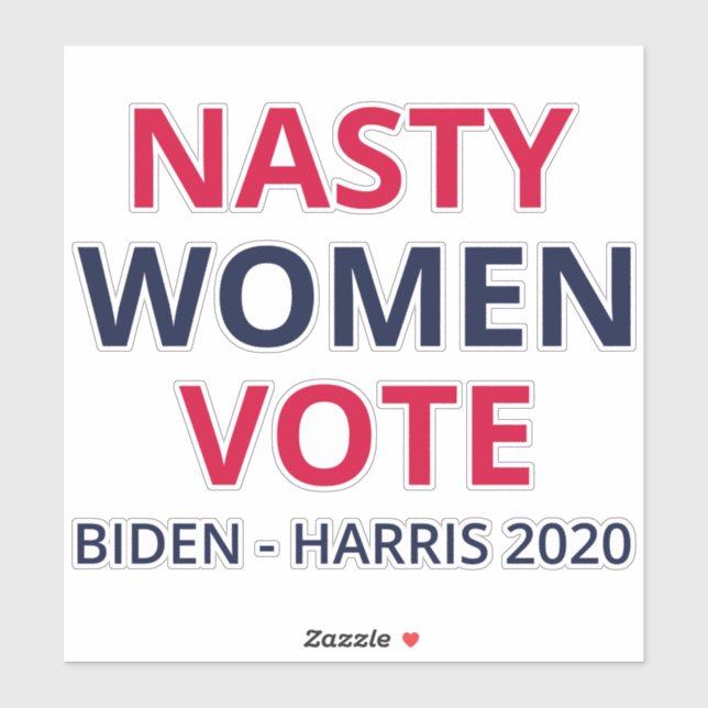 Sticker Nasty Women Vote I (Feuille)