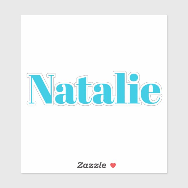 Sticker Natalie (Feuille)