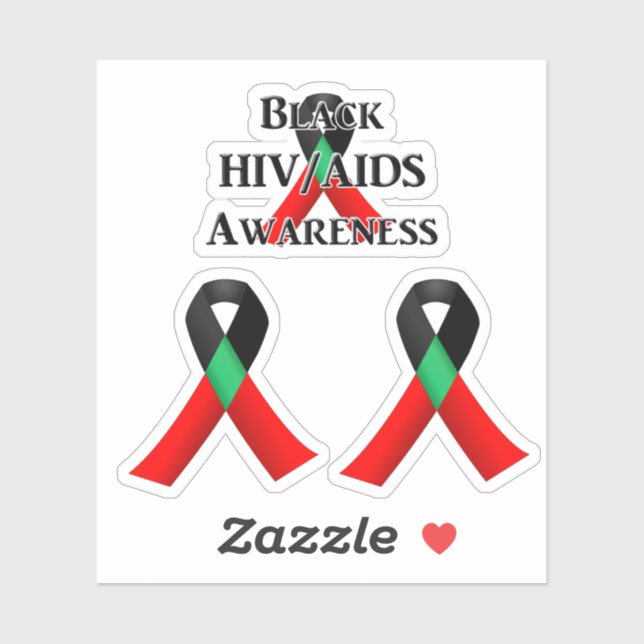 Sticker National Black HIV/AIDS Awareness Day (Feuille)