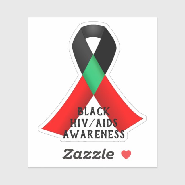 Sticker National Black HIV/AIDS Awareness Day (Feuille)