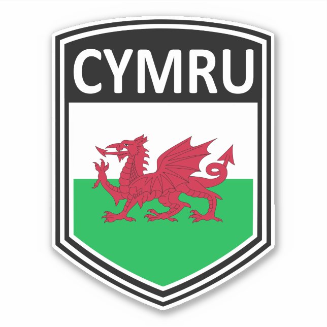 Sticker National - Cymru (Devant)