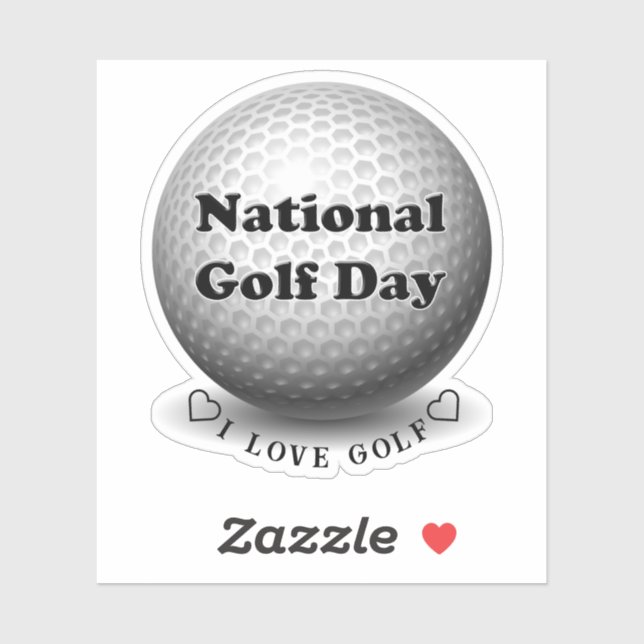 Sticker National Golf Day  Sports (Feuille)