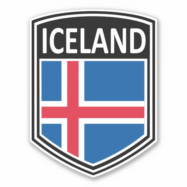 Sticker National - Islande (Devant)