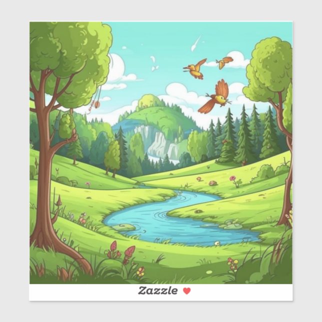 Sticker Nature 15. (Feuille)