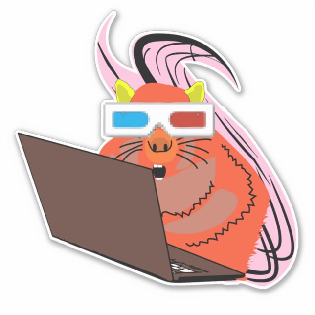 Sticker Naughty Squirrel #100 (Devant)