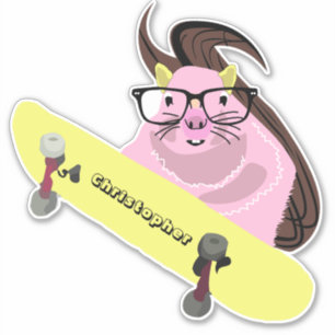 Sticker Naughty Squirrel #108 Skateboard