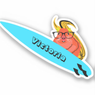 Sticker Naughty Squirrel #1122 Surf