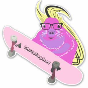 Sticker Naughty Squirrel #116 Skateboard