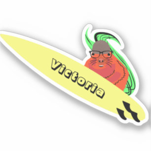 Sticker Naughty Squirrel #1201 Surf
