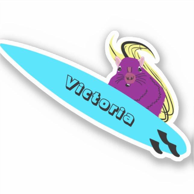 Sticker Naughty Squirrel #1232 Surf (Recto)