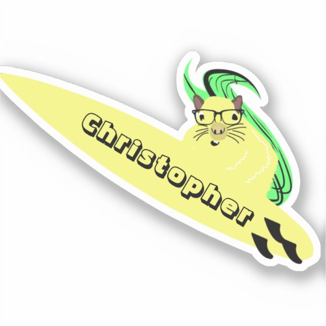 Sticker Naughty Squirrel #129 Surf (Recto)